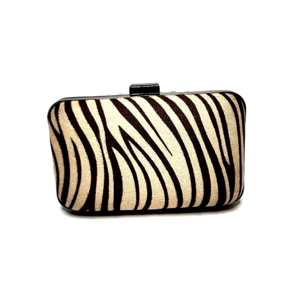 EUC Nine West Zebra Print Crossbody Clutch - Picture 2 of 9